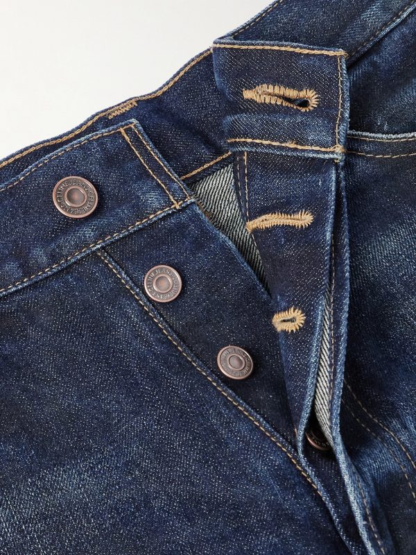 Wesley Straight-Leg Distressed Jeans - E1 Wesley Straight-Leg Distressed Jeans - E1