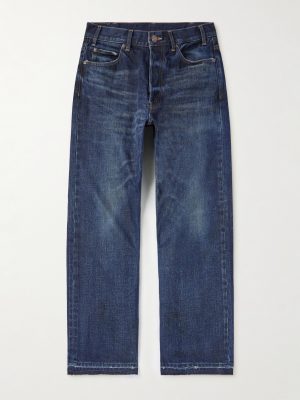 Wesley Straight-Leg Distressed Jeans