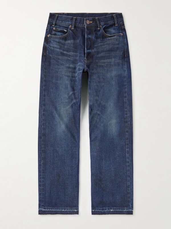 Wesley Straight-Leg Distressed Jeans Wesley Straight-Leg Distressed Jeans