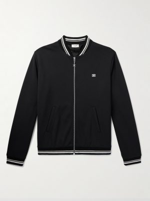 Teddy Slim-Fit Logo-Embroidered Jersey Jacket