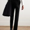 Slim-Fit Wool-Twill Trousers - BK Slim-Fit Wool-Twill Trousers - BK