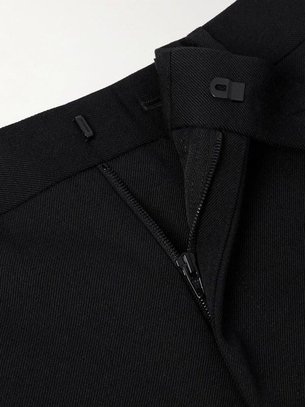 Slim-Fit Wool-Twill Trousers - E1 Slim-Fit Wool-Twill Trousers - E1