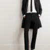 Slim-Fit Wool-Twill Trousers - OU Slim-Fit Wool-Twill Trousers - OU