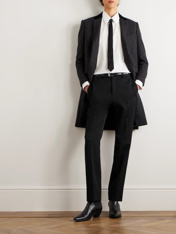 Slim-Fit Wool-Twill Trousers - OU Slim-Fit Wool-Twill Trousers - OU