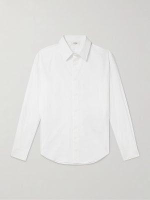 Logo-Embroidered Cotton-Poplin Shirt Logo-Embroidered Cotton-Poplin Shirt