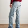 Wesley Straight-Leg Distressed Jeans - BK Wesley Straight-Leg Distressed Jeans - BK