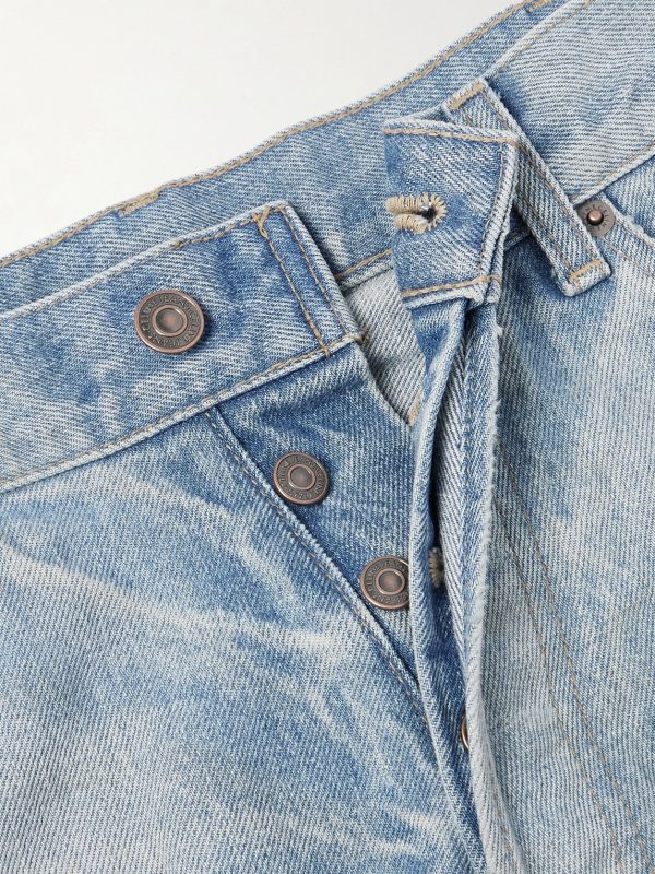 Wesley Straight-Leg Distressed Jeans - E1 Wesley Straight-Leg Distressed Jeans - E1