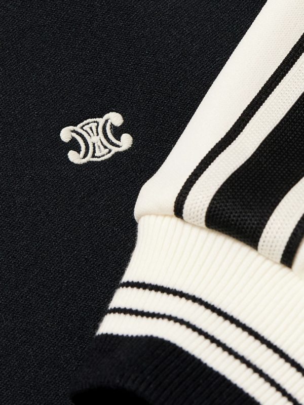 Logo-Embroidered Striped Tech-Jersey Track Jacket - E1 Logo-Embroidered Striped Tech-Jersey Track Jacket - E1