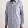 Slim-Fit Logo-Embroidered Striped Cotton Shirt - FR