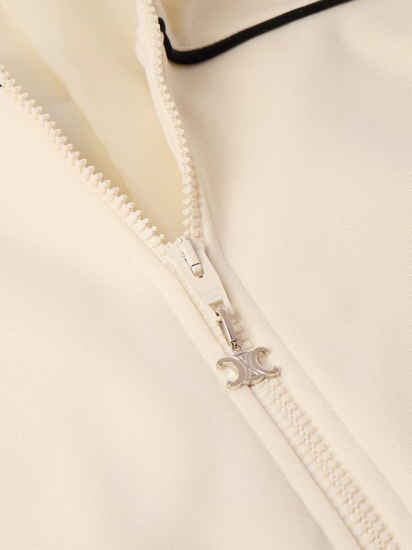 Logo-Embroidered Mesh-Trimmed Jersey Track Jacket - CU