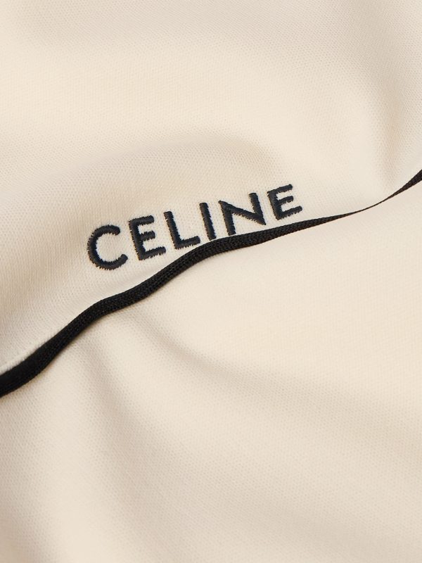 Logo-Embroidered Mesh-Trimmed Jersey Track Jacket - E1