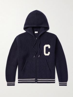 Logo-Appliquéd Wool Zip-Up Hoodie Logo-Appliquéd Wool Zip-Up Hoodie