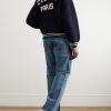Logo-Appliquéd Wool Zip-Up Hoodie - OU
