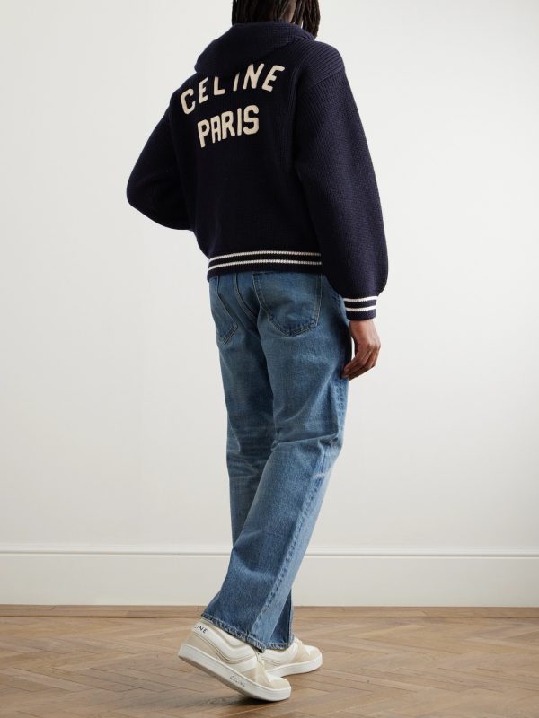 Logo-Appliquéd Wool Zip-Up Hoodie - OU