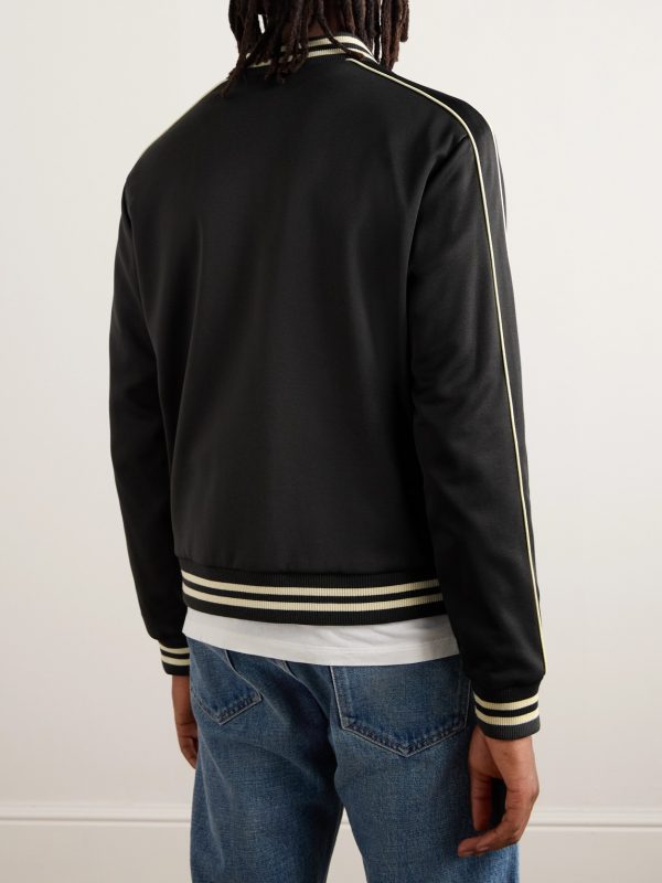Triomphe Teddy Slim-Fit Logo-Embroidered Tech-Jersey Track Jacket - BK