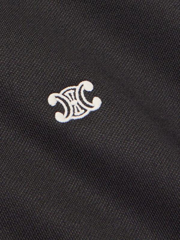 Triomphe Teddy Slim-Fit Logo-Embroidered Tech-Jersey Track Jacket - E1
