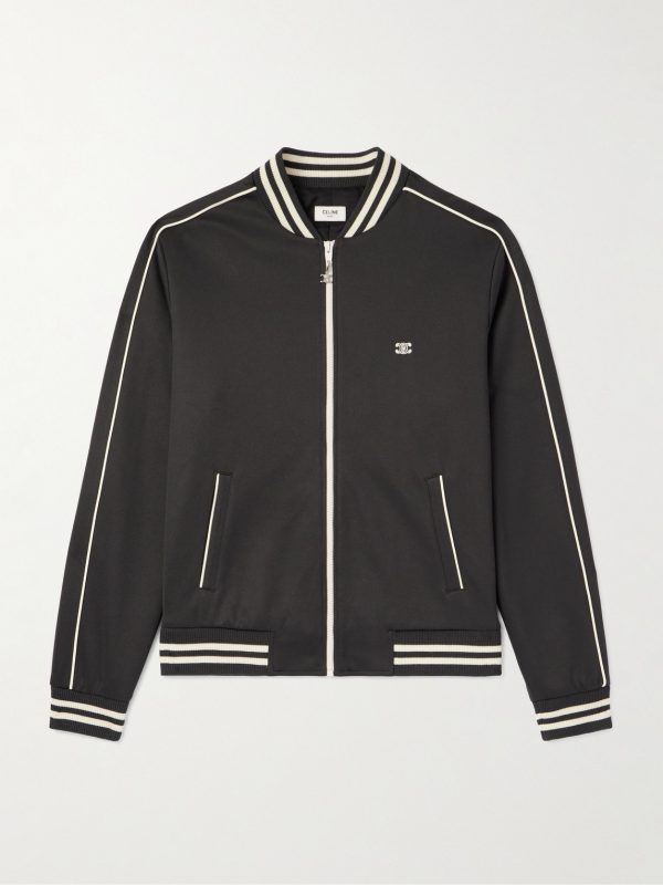 Triomphe Teddy Slim-Fit Logo-Embroidered Tech-Jersey Track Jacket