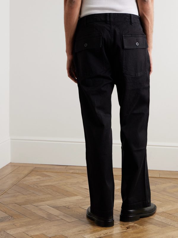 Straight-Leg TENCEL™ Lyocell-Blend Twill Trousers - BK Straight-Leg TENCEL™ Lyocell-Blend Twill Trousers - BK