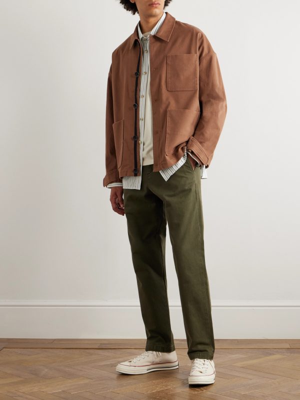 Mercer Textured Cotton-Blend Jacket - OU Mercer Textured Cotton-Blend Jacket - OU