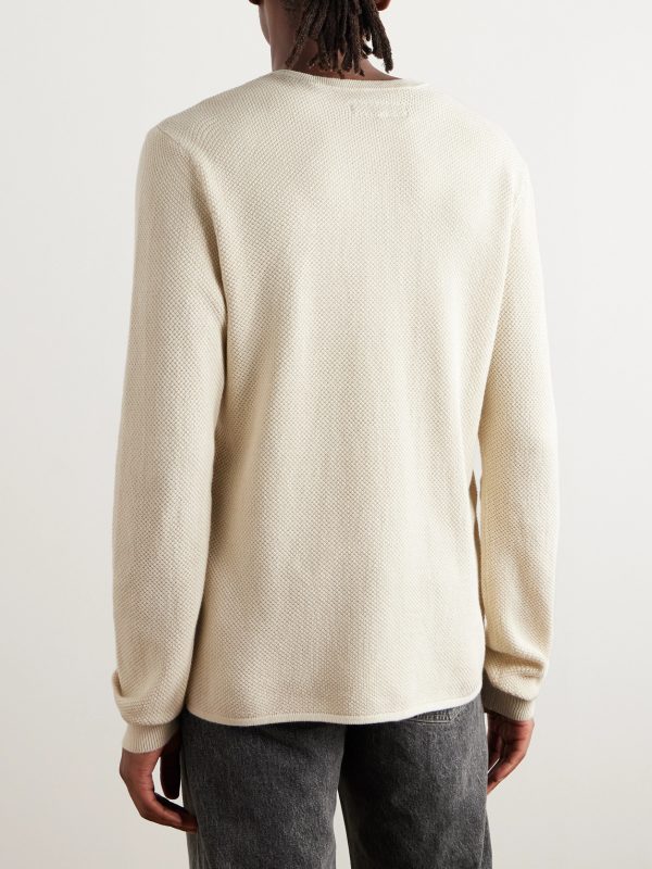 Dexter Honeycomb-Knit Organic Cotton Henley T-Shirt - BK Dexter Honeycomb-Knit Organic Cotton Henley T-Shirt - BK