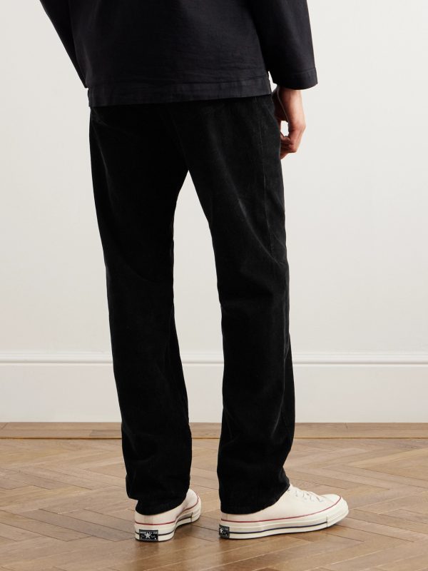 James Straight-Leg Garment-Dyed Cotton-Corduroy Trousers - BK James Straight-Leg Garment-Dyed Cotton-Corduroy Trousers - BK