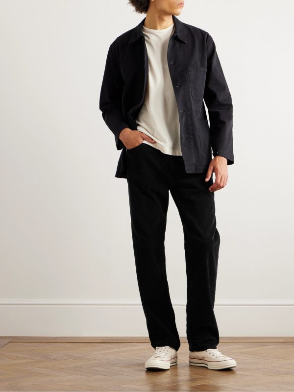 James Straight-Leg Garment-Dyed Cotton-Corduroy Trousers - OU James Straight-Leg Garment-Dyed Cotton-Corduroy Trousers - OU