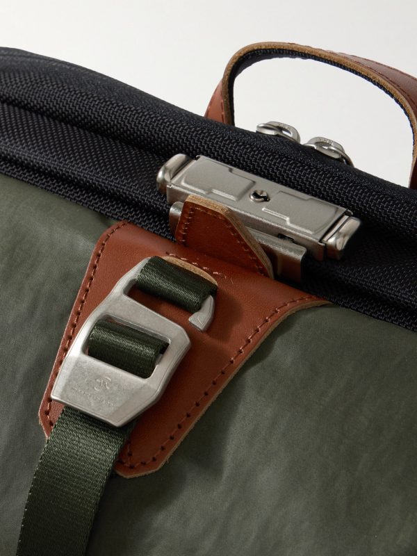 Bump L Canvas and Leather-Trimmed CORDURA® Nylon Backpack - CU Bump L Canvas and Leather-Trimmed CORDURA® Nylon Backpack - CU