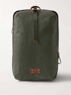 Bump L Canvas and Leather-Trimmed CORDURA® Nylon Backpack Bump L Canvas and Leather-Trimmed CORDURA® Nylon Backpack