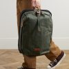 Bump L Canvas and Leather-Trimmed CORDURA® Nylon Backpack - OU Bump L Canvas and Leather-Trimmed CORDURA® Nylon Backpack - OU