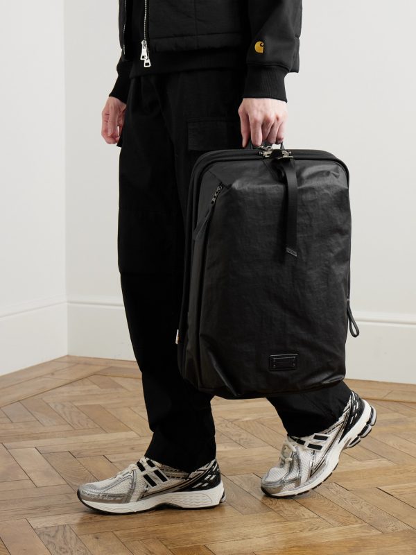 Bump L Canvas and Leather-Trimmed CORDURA® Nylon Backpack - OU Bump L Canvas and Leather-Trimmed CORDURA® Nylon Backpack - OU