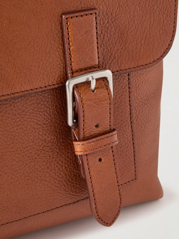 Chiltern Full-Grain Oak Legacy NVT Leather Messenger Bag - CU Chiltern Full-Grain Oak Legacy NVT Leather Messenger Bag - CU