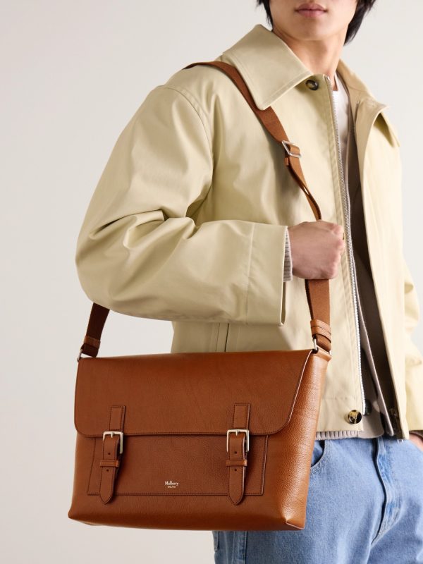 Chiltern Full-Grain Oak Legacy NVT Leather Messenger Bag - OU Chiltern Full-Grain Oak Legacy NVT Leather Messenger Bag - OU