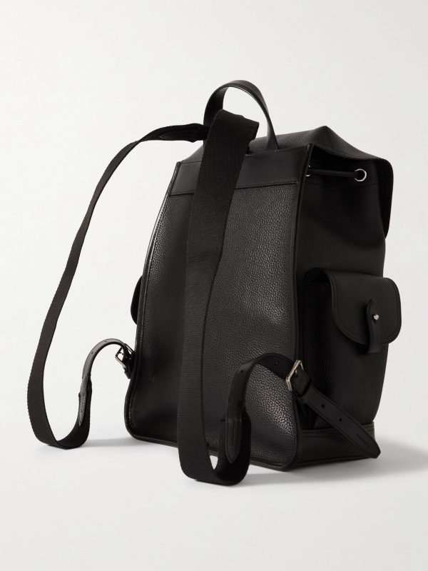 Heritage Pebble-Grain Leather Backpack - BK Heritage Pebble-Grain Leather Backpack - BK