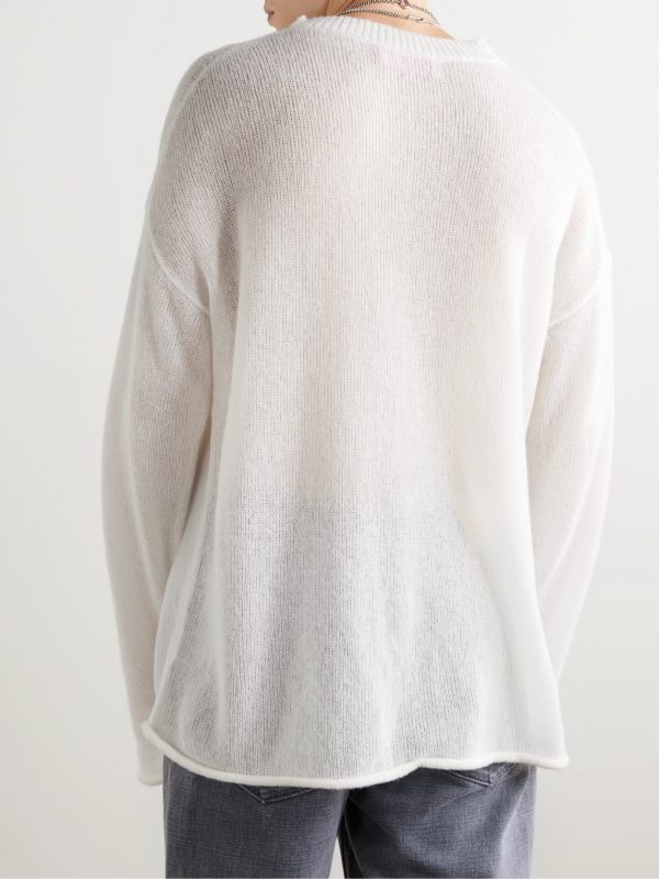 Nimbus Cashmere and Cotton-Blend Sweater - BK Nimbus Cashmere and Cotton-Blend Sweater - BK
