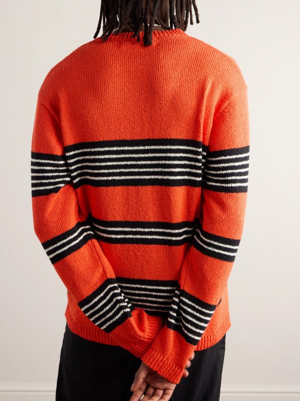 Nora Striped Cotton Sweater - BK Nora Striped Cotton Sweater - BK