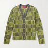 Intarsia-Knit Cashmere Cardigan Intarsia-Knit Cashmere Cardigan