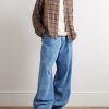 Burnout Camp-Collar Checked Wool Shirt - OU Burnout Camp-Collar Checked Wool Shirt - OU