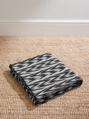 Jacquard-Knit Throw