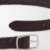 3cm Leather-Trimmed Woven Cotton Belt - E1 3cm Leather-Trimmed Woven Cotton Belt - E1