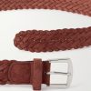 4cm Woven Suede Belt - E1 4cm Woven Suede Belt - E1