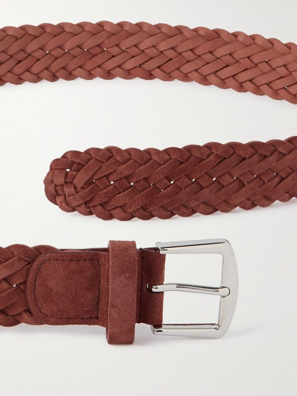 4cm Woven Suede Belt - E1 4cm Woven Suede Belt - E1