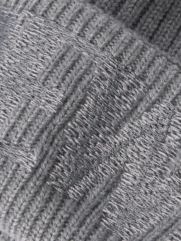 Logo-Embroidered Ribbed Wool Beanie - CU Logo-Embroidered Ribbed Wool Beanie - CU