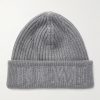 Logo-Embroidered Ribbed Wool Beanie Logo-Embroidered Ribbed Wool Beanie