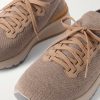 Leather-Trimmed Stretch-Knit Sneakers - CU Leather-Trimmed Stretch-Knit Sneakers - CU