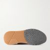 Leather-Trimmed Stretch-Knit Sneakers - E1 Leather-Trimmed Stretch-Knit Sneakers - E1