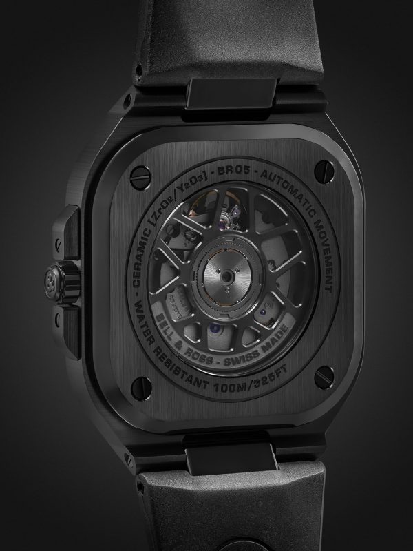 BR 05 Automatic 40mm Stainless Steel and Rubber Watch, Ref. No. BR05A-BL-CE/SRB - BK BR 05 Automatic 40mm Stainless Steel and Rubber Watch, Ref. No. BR05A-BL-CE/SRB - BK