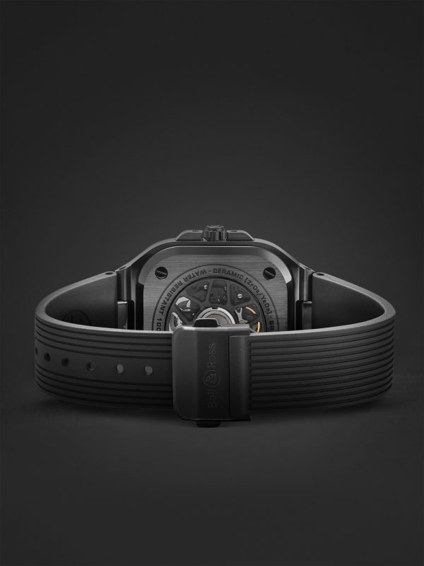 BR 05 Automatic 40mm Stainless Steel and Rubber Watch, Ref. No. BR05A-BL-CE/SRB - E2 BR 05 Automatic 40mm Stainless Steel and Rubber Watch, Ref. No. BR05A-BL-CE/SRB - E2