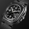 BR 05 Automatic 40mm Stainless Steel and Rubber Watch, Ref. No. BR05A-BL-CE/SRB - FR BR 05 Automatic 40mm Stainless Steel and Rubber Watch, Ref. No. BR05A-BL-CE/SRB - FR