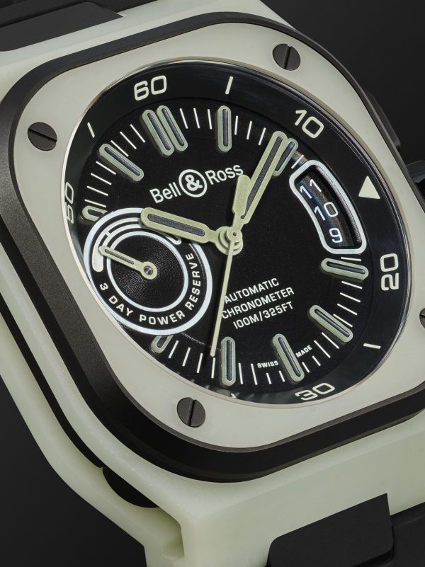 BR-X5 Limited Edition Automatic 41mm Titanium, Fibreglass and Rubber Watch, Ref. No. RX5R-LUM_TC/SRB - CU BR-X5 Limited Edition Automatic 41mm Titanium, Fibreglass and Rubber Watch, Ref. No. RX5R-LUM_TC/SRB - CU