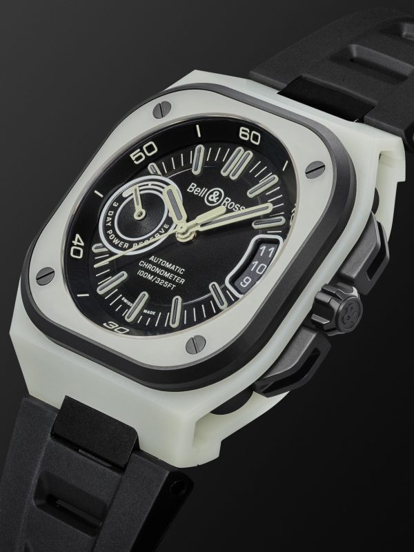 BR-X5 Limited Edition Automatic 41mm Titanium, Fibreglass and Rubber Watch, Ref. No. RX5R-LUM_TC/SRB - FR BR-X5 Limited Edition Automatic 41mm Titanium, Fibreglass and Rubber Watch, Ref. No. RX5R-LUM_TC/SRB - FR